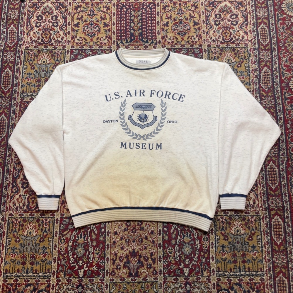 VTG 80s 90s GEAR For Sports US Air Force Museum Dayton Ohio Sweatshirt Mens‎ XL